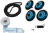 Upgraded Dryer Repair Kit for Samsung, Compatible with Drum Roller DC97-16782A, Dryer Belt 6602-001655, Idler Pulley