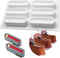OCPO KITCHEN 6-Cavity Eclair Silicone Mold for Baking Mousse Cake, French Dessert, Pastry, Chocolate, Ice Cream