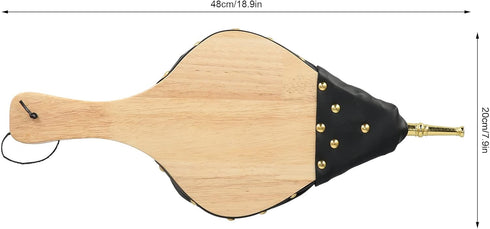 Wood Bellows Fire Fireplace Tools - Durable Solid Wood Blower for Outdoor Cooking and Barbecue