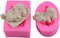 2Pcs 3D Sleeping Baby Silicone Chocolate Candy Fondant Mold, Handmade Soap Candle Mold for Baby Shower Party Decoration