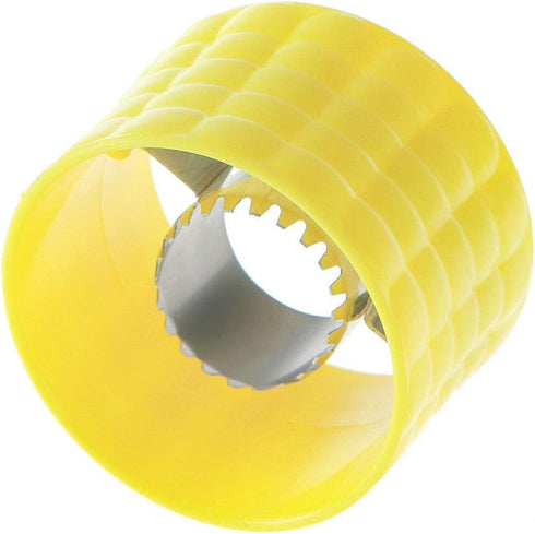AKOAK 1 Pack Stainless Steel Corn Thresher, Corn Separator Kitchen Tool (Yellow)