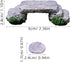 Yardwe Miniature Garden Bridge Statue Set, Micro Landscape Decorations, Stepping Stone DIY Mini Resin Bridge, Bonsai
