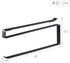 Yamazaki 7116 Under Cabinet Kitchen Paper Holder, Black, Approx. W 0.6 x D 10.2 x H 3.7 inches