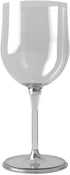 Portable Collapsible Plastic Wine Glass, BPA Free, with Safety Carrier, 1pcs, Transparent