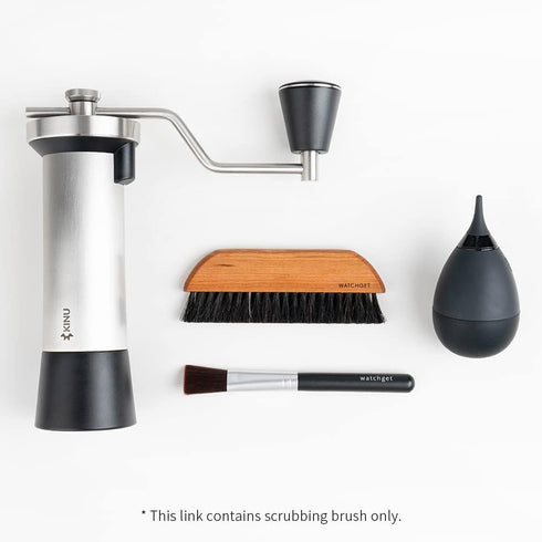 Espresso Machine Cleaning Brush with Wooden Handle, Coffee Grinder Brush for Countertop Cleaning Tool