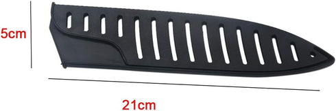 Black Plastic Kitchen Knife Blade Protector Cover for 8 Inches Knife, 8 Inch Knife sheath, 8 Inch Knife Cover Practical Black Protector For Knife Blade Kitchen Utensil by CfoPiryx