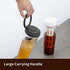 Portable Cold Brew Coffee Maker, 34oz Iced Coffee Maker with Leak-Proof Removable Fine Mesh Filter for Camping