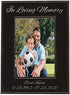 Custom Personalized Memorial Family Photo Frame, In Loving Memory, Engraved Leatherette Faux Leather