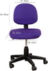 TOPINCN Office Computer Chair Covers, Split Stretchable Seat Cover Universal Split Rotating Swivel Chair Slipcover Protector 2 Piece, Office Chair Backrest Cover Rotating Chair by TOPINCN