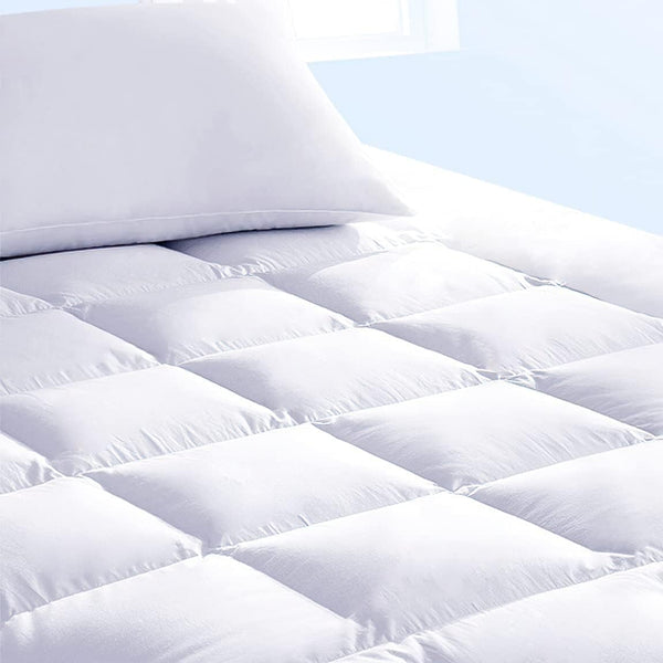 Queen Mattress Topper and Pad Cover, Extra Thick Luxury Down Alternative Cooling Bed Topper, 18 Inch Deep Pocket