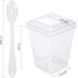 EASERCY 100 Pack 5 oz Plastic Dessert Cups with Lids, Yogurt Parfait/Appetizer Cup with Lids for Party, Mini Dessert