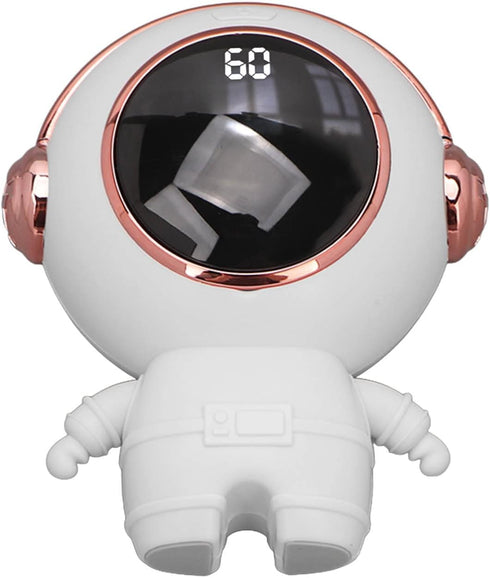 Mini Heater, Rechargeable Pocket Warmer, Portable USB Digital Fast Heating Electric for Winter (White)