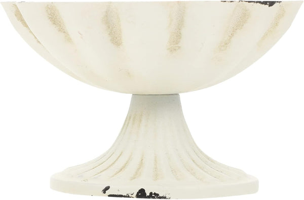 Yardwe Office Decor Urn Planter, Small Metal Urn Vase for Rustic Garden Outdoor, Wedding Urn Flower Vase