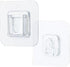 Adhesive Hooks, Clear Double Sided Wall Mount Sticky Hooks for Kitchen, Bathroom, and Outdoor