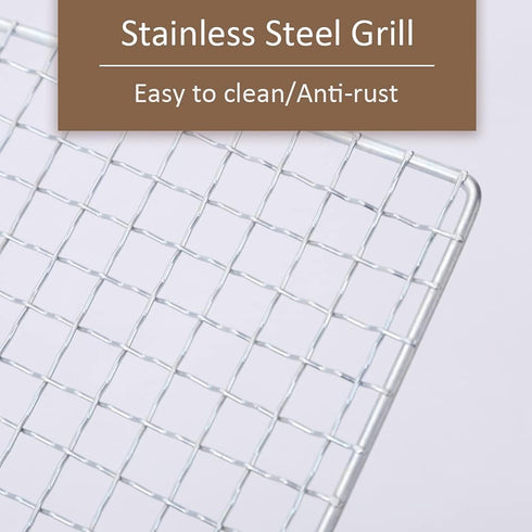 Stainless Steel BBQ Grill Rack Grids for Roasting or Baking, Oven & Dishwasher Safe