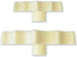 JEM Enterprises Pop It - Bat Shaped Mold for Cake Decorating, Set of 2, Large & Small Sizes, White
