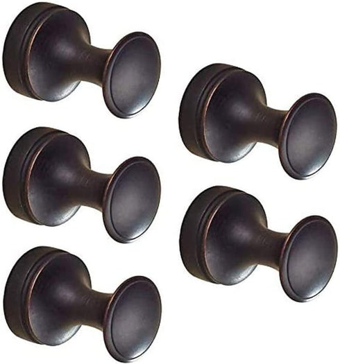 BigBig Home Bronze Towel Hooks, 5 Pack Oil Rubbed Finish Bathroom Wall Hook for Robe and Clothes
