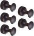 BigBig Home Bronze Towel Hooks, 5 Pack Oil Rubbed Finish Bathroom Wall Hook for Robe and Clothes