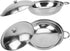 Kichvoe Stainless Steel Wok Pan with Lid, 2pcs Nonstick Frying Pan for Home Outdoor Camping BBQ, 22cm