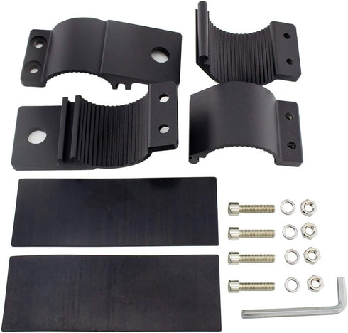 Tube Clamp 2Pcs, Universal Bull Bar Mounts Bracket Kit for Car Crash Bar Guard