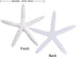 AerWo 20pcs 4 Inches White Artificial Resin Starfish with Rope for DIY Craft Beach Wedding Decorations