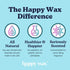 Happy Wax Vanilla Sandalwood Scented Bear Wax Melts - Natural Strong Vanilla with Essential Oils (8 oz Pouch)