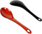 JapanBargain 2382 Serving Spoons, Japanese, Chinese, Rice Serving Spoons, Black and Red, Pack of 4