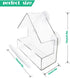 Window Bird Feeder - Small Acrylic Bird House for Outside with 2 Rods, Strong Suction Cups and Drain Holes (5.9 * 2.4 *