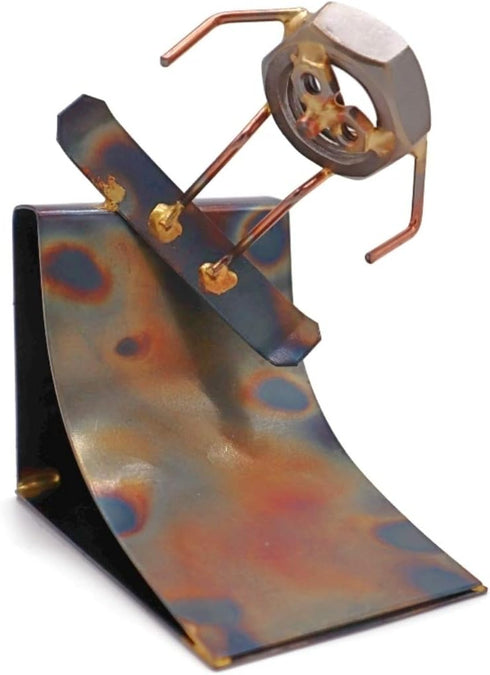 Snowboard Nut Collectible Handmade Metal Art Figurine - Desk Accessories and Trophy for Home Office D cor