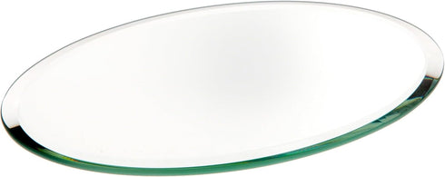 Plymor 4" x 6" Oval Beveled Glass Mirror, Pack of 3, 3mm Thick