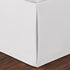 Nautica Twin Bedskirt, Cotton 15-Inch Tailored Drop Bedding, Split Corners for Secure Fit, Solid White