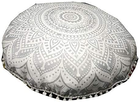 Large Round seat Floor Cushion Chair Ottoman Cover Pouf Pillow Meditation Floor