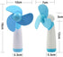 JDYYICZ Mini Handheld Fan, Personal Fan with Soft Foam Blades, Battery Powered for Home and Travel (Blue 1pcs)