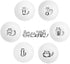BigNoseDeer Super Cute Cat Ceramic Sauce Dish, Mini Side Seasoning Dish, Set of 6