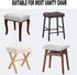 Pack 4 Deisy Dee Velvet Rectangle Vanity Stool Covers, Small Footstool Ottoman Covers of (Kelly)