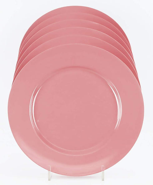 Calypso Basics Melamine Salad Plates Set of 6, 8.5 Inch, Gray, BPA-Free, Break-Resistant