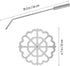 Bunuelos Mold with Handle, Rosette Timbale Iron Set, Aluminum Waffle Molds with Handle for Funnel Cake, Mexican Rosette