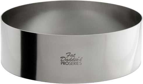 Fat Daddio's Stainless Steel Round Cake & Pastry Ring - 6 x 2 Inch