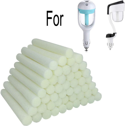 50-Pack Car Diffuser Sponges - Refill Sticks, Absorbent Sponge Sticks for Car Humidifier Diffuser