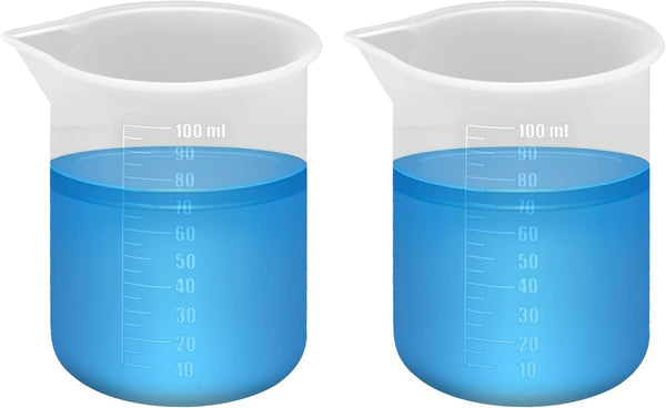 PEUTIER 2pcs Laundry Measuring Cup, 100ml Silicone Liquid Measuring Cups Reusable Laundry Detergent