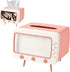 SGVAHY Retro TV Tissue Box Holder | Cute and Practical Cell Phone Holder, Tampon Holder (TV Pink)