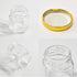 1.5oz 6Pack Mini Glass Hexagon Jars with Gold Lids, Bee Charms, Honey Dipper Sticks for Party Favors