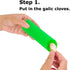 Sinnsally Garlic Peeler Skin Remover - Easy Quick Garlic Cloves Peeling Tool with Silicone Tube Roller (Green)