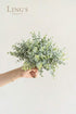 Ling's Moment 18Pcs Artificial Eucalyptus Leaves Branches, 15" Tall Fake Greenery Filler Decor for Wedding Bouquets