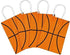 16 PCS Basketball Party Gift Bags, Birthday Decor, Party Favor Goody Treat Candy Bag, Basketball Pattern