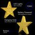 LED Marquee Star Sign Night Light, Battery Operated Star Shape Desk Table Lamp for Kids, Baby, Child, Girl Gift