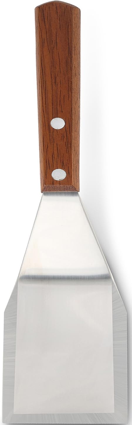 Homi styles Cookie/Brownie Spatula, Small Metal Spatula with Merbau Wooden Handle, Heavy Duty Stainless Steel