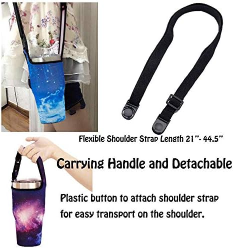 Tumbler 30oz Carrier Holder Pouch with Shoulder Strap, Fits YETI, Rtic, Atlin, Ozark Trail, Rambler 30 oz Insulated