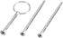 Cake Cupcake Tray Stand with Handle - 3-Tiers Round-Silver Hardware Fitting Holder, Pack of 3