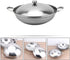 UPKOCH Stainless Steel Hot Pot Pan, 22cm Metal Shabu Shabu Hot Pot with Lid and Handle